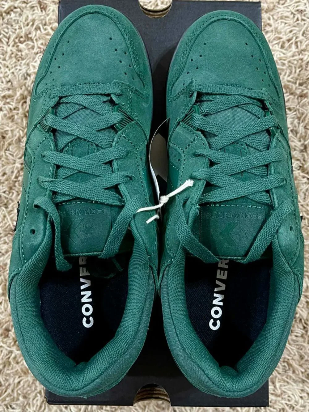 Converse Men's CL98 Suede Low Top Sneakers Shoes Green, Size 8 (New)